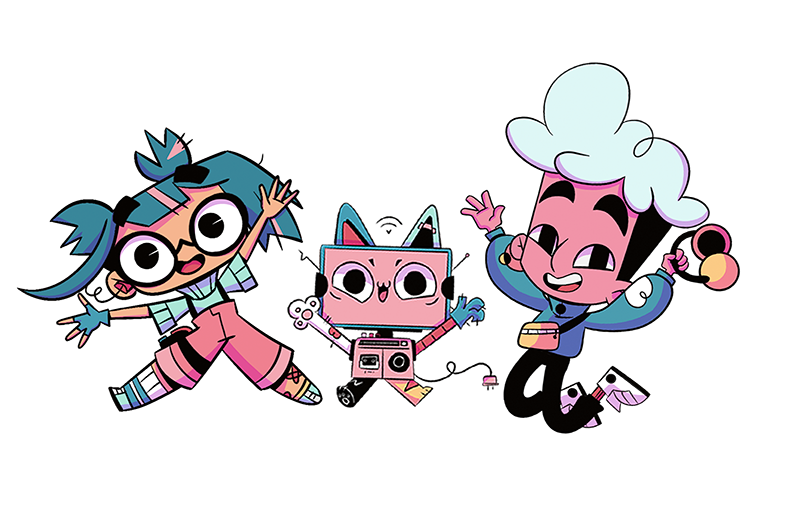 Así son los protagonistas de la serie animada Enoki&Snip.